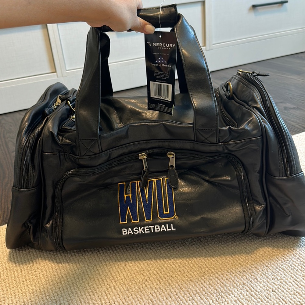 Mercury luggage WVU West Virginia university basketball club bag